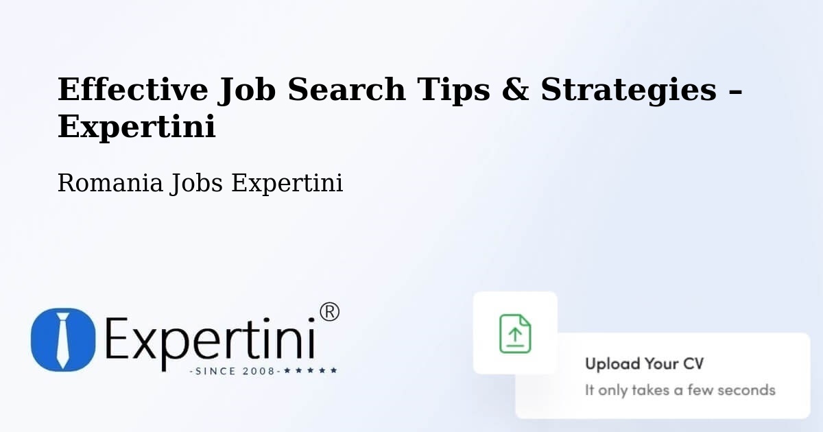 Job Search Tips & Strategies for Job Seekers – Măcin - Măcin, Romania Jobs Expertini
