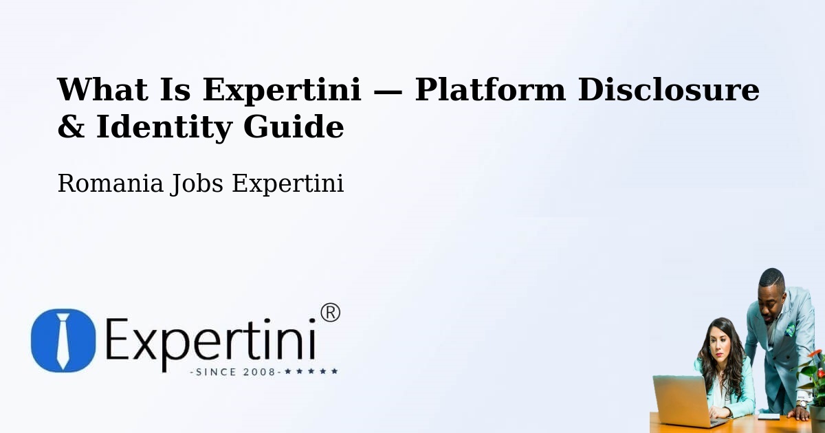 What Is Expertini — Platform Disclosure & Identity Guide – Măcin